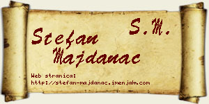 Stefan Majdanac vizit kartica